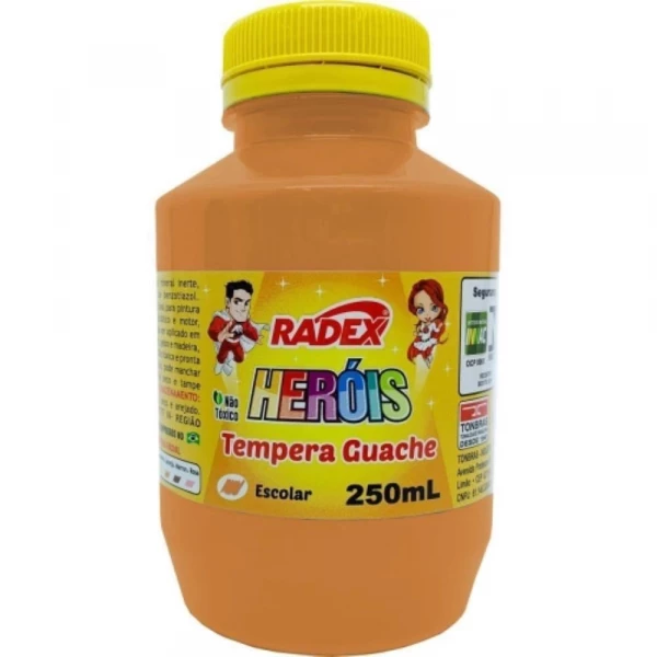 Tinta Guache Laranja 250ml Radex
