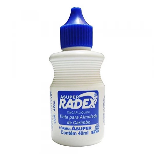 Tinta Para Almofadas De Carimbo Azul 40ml Radex