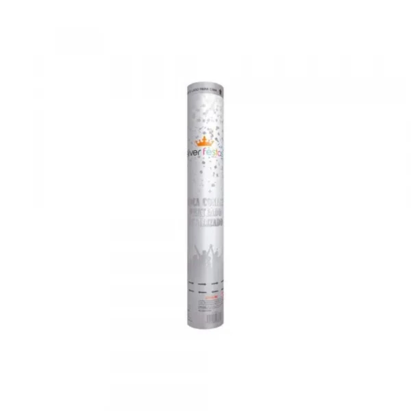 Lanca Confete Prata Metalizado Silver Festas