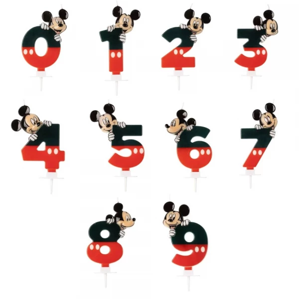 Velas De Aniversario Mickey Mouse Silver Festas 