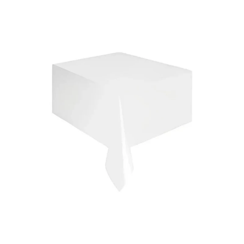 Toalha De Mesa Retangular 137x177cm Branca Silver Festas