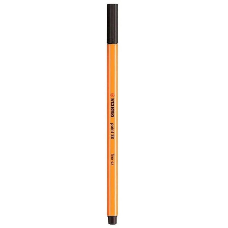 Caneta Point Preto 0.4 Stabilo            