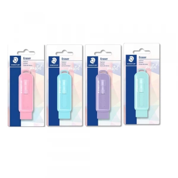 Borracha Com Capa Plastica Pastel Blister Staedtler       