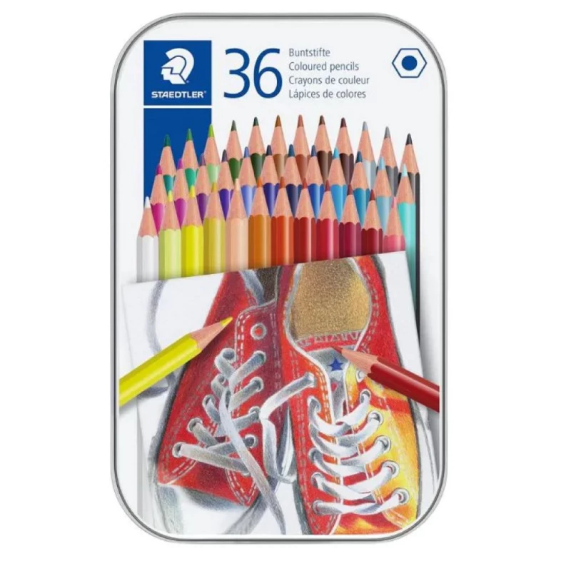 Lapis De Cor Hexagonal 36 Cores Staedtler                          