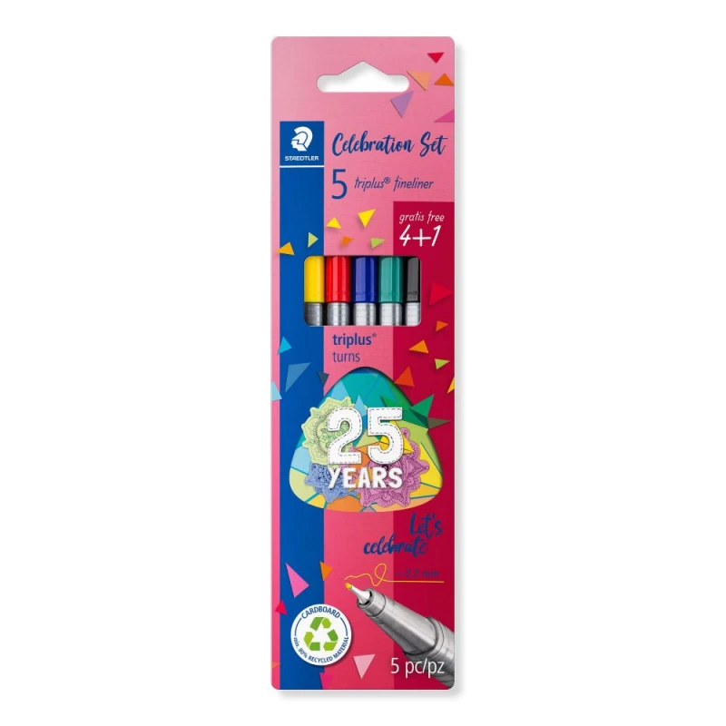 Canta Fineliner Triplus Blist 4+ 1 Staedtler     