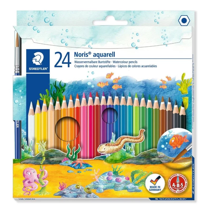 Lapis De Cor Aquarelavel Noris 24 Cores Staedtler