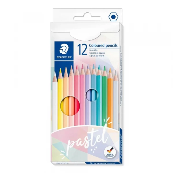 Lapis De Cor 12 Cores Pastel Staedtler                  