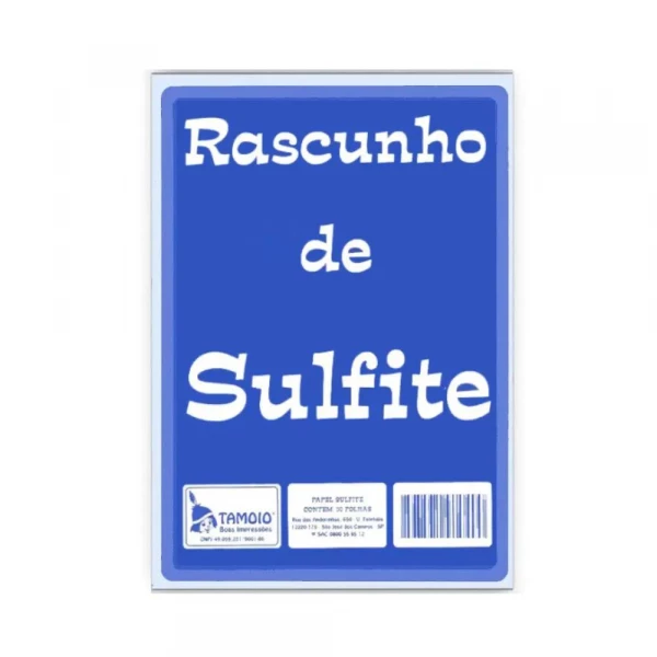 Rascunho De Sulfite Com Canhoto 50 Folhas 219x156mm Tamoio