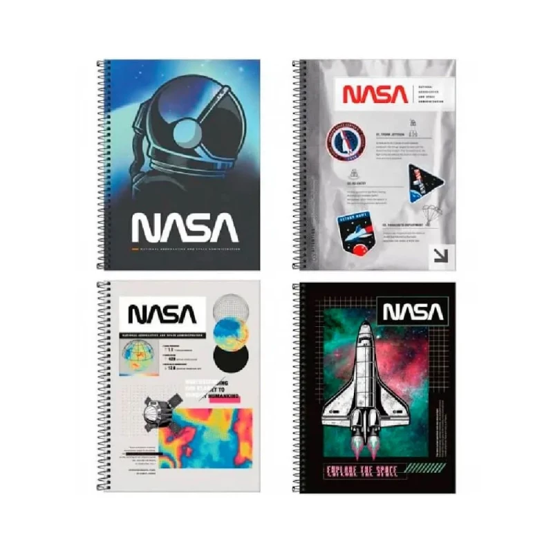 Caderno Espiral 10 Materias 160 Folhas Nasa Tilibra