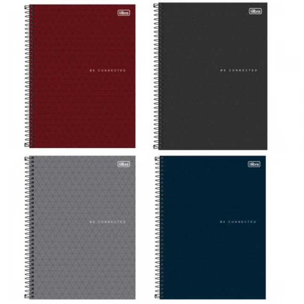 Caderno Espiral 80 Folhas Universitario Connect Neon Masculino Tilibra