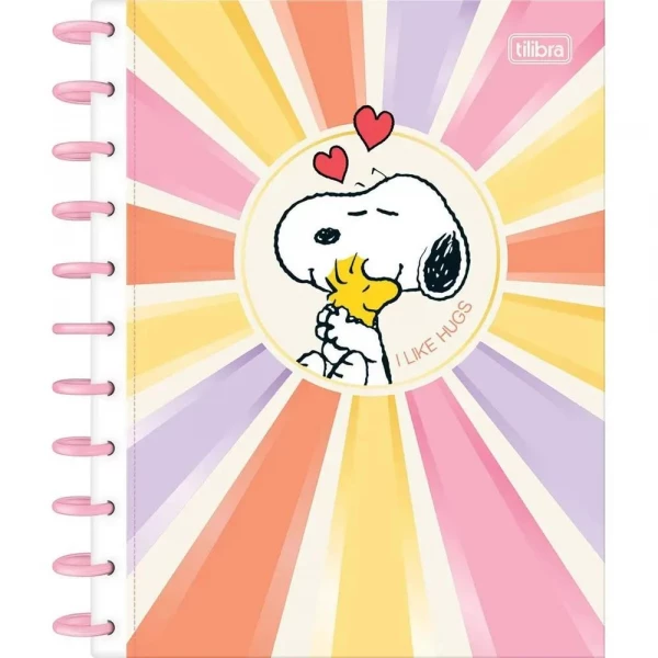 Caderno Univrsitario Tilidisco 10 Materias 160 Folhas Snoopy Tilibra