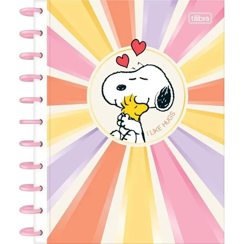 Caderno Univrsitario Tilidisco 10 Materias 160 Folhas Snoopy Tilibra