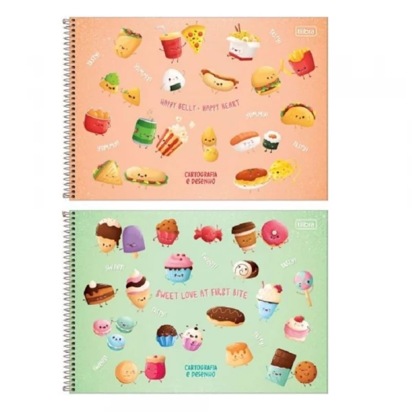 Caderno De Desenho 80 Folhas Taste Tilibra