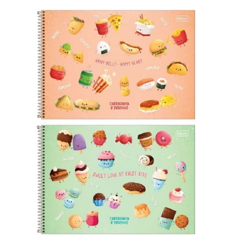 Caderno De Desenho 80 Folhas Taste Tilibra