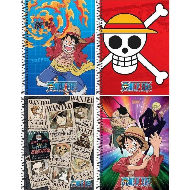 Caderno Espiral 80 Folhas One Piece Tilibra