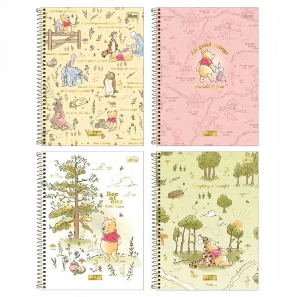 Caderno Espiral 80 Folhas Ursinho Pooh Tilibra