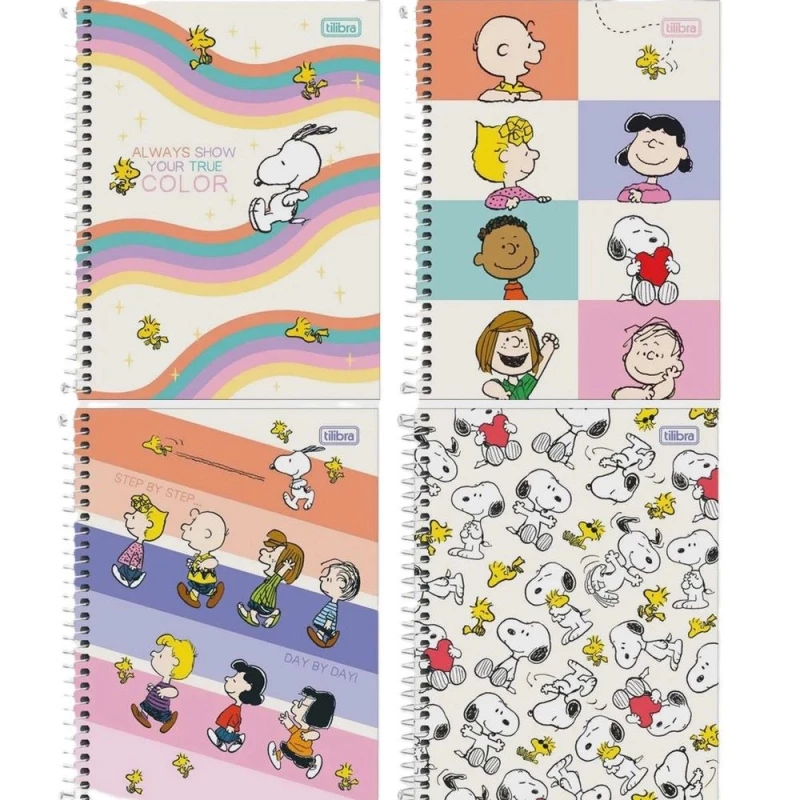 Caderno Espiral 80 Folhas Snoopy Tilibra