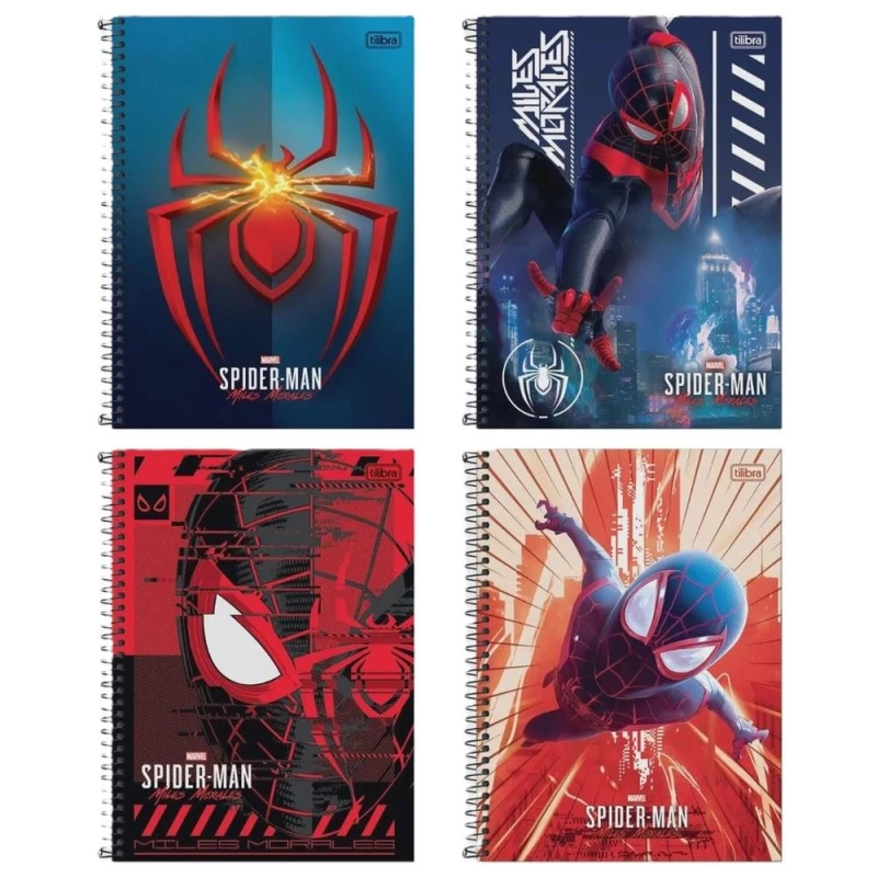 Caderno Espiral 80 Folhas Homem Aranha Tilibra