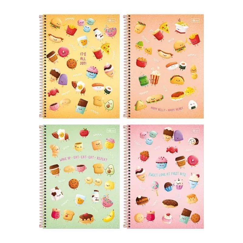 Caderno Espiral 80 Folhas Taste Tilibra