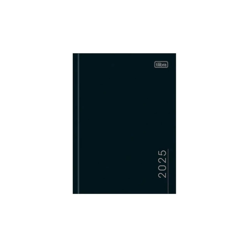 Agenda Pepper Preta 160 Folhas 123x166mm Tilibra