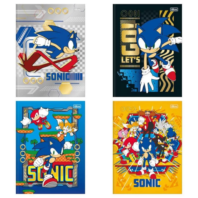 Caderno Brochura Pequeno 80 Folhas Sonic Tilibra