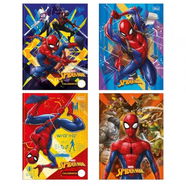 Caderno Brochura 80 Folhas Homem Aranha Tilibra