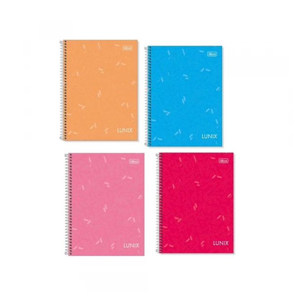 Caderno Espiral 10 Materias 160 Folhas Lunix Tilibra