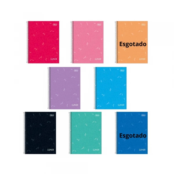 Caderno Espiral 80 Folhas Lunix Tilibra
