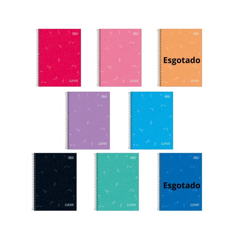 Caderno Espiral 80 Folhas Lunix Tilibra