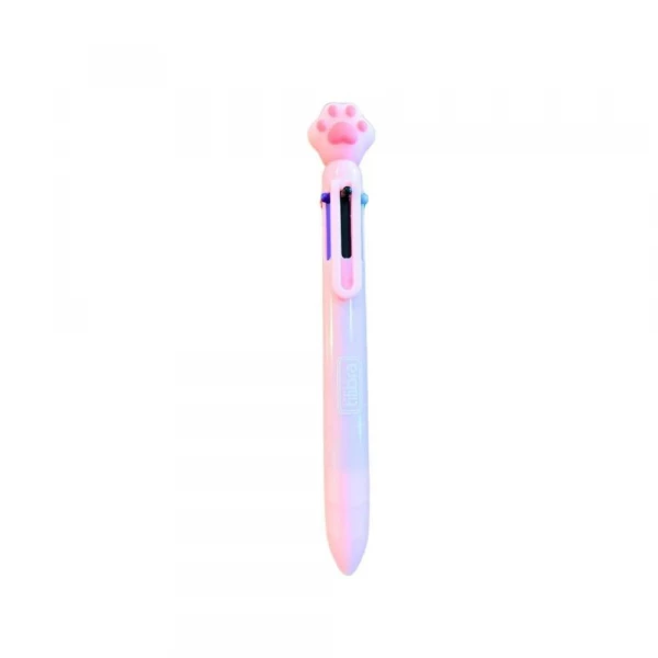 Caneta Purrfect Cats 1.0 Com 6 Cores Tilibra