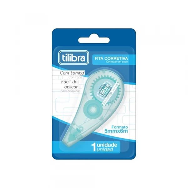 Fita Corretiva 6mx5mm Verde Tilibra