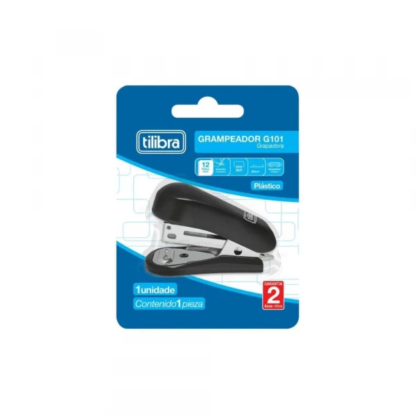 Grampeador Preto Mini Tilibra