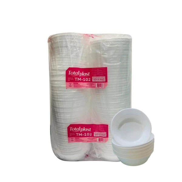 Marmitex Isopor TM-102 750ml Com 100 Unidades Totalplast