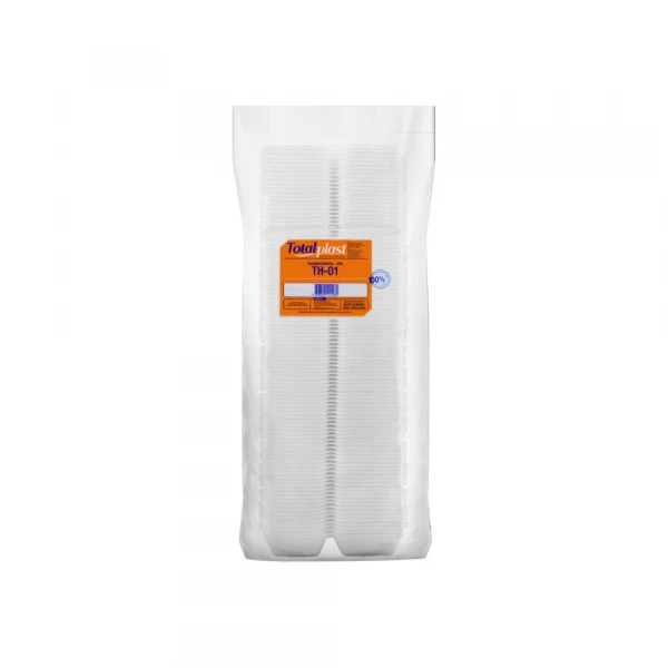 Hamburgueira Isopor TH-01 Com 100 Unidades Totalplast