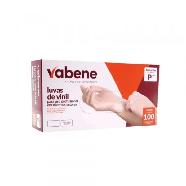 Luva De Vinil P Com Po 100 Unidades Vabene
